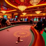 Exciting gameplay at 136bet featuring vibrant casino tables and poker chips.
