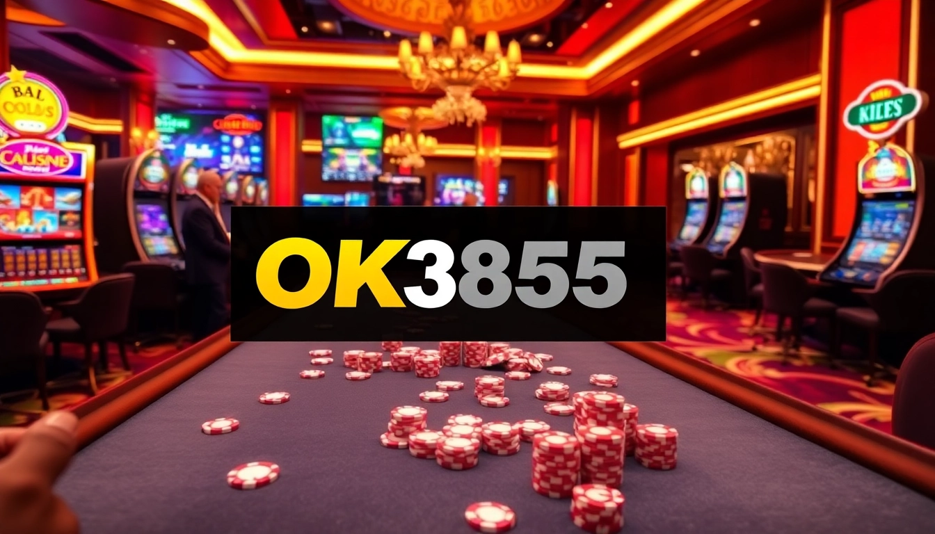 Experience luxury gaming at OK365 with vibrant casino tables and engaging live dealers.
