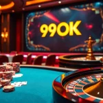 Experience the thrill of winning at 99OK with a lively casino atmosphere and vibrant gaming elements.
