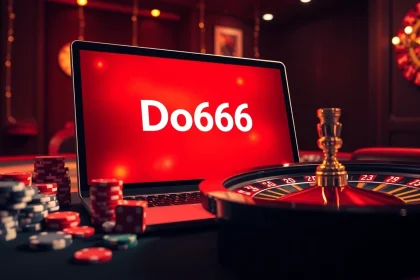 Experience the thrill of gaming with Do666, featuring luxurious casino elements and online betting interfaces.