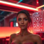 Engage in ai chat porn with an AI character in a luxurious, intimate setting.