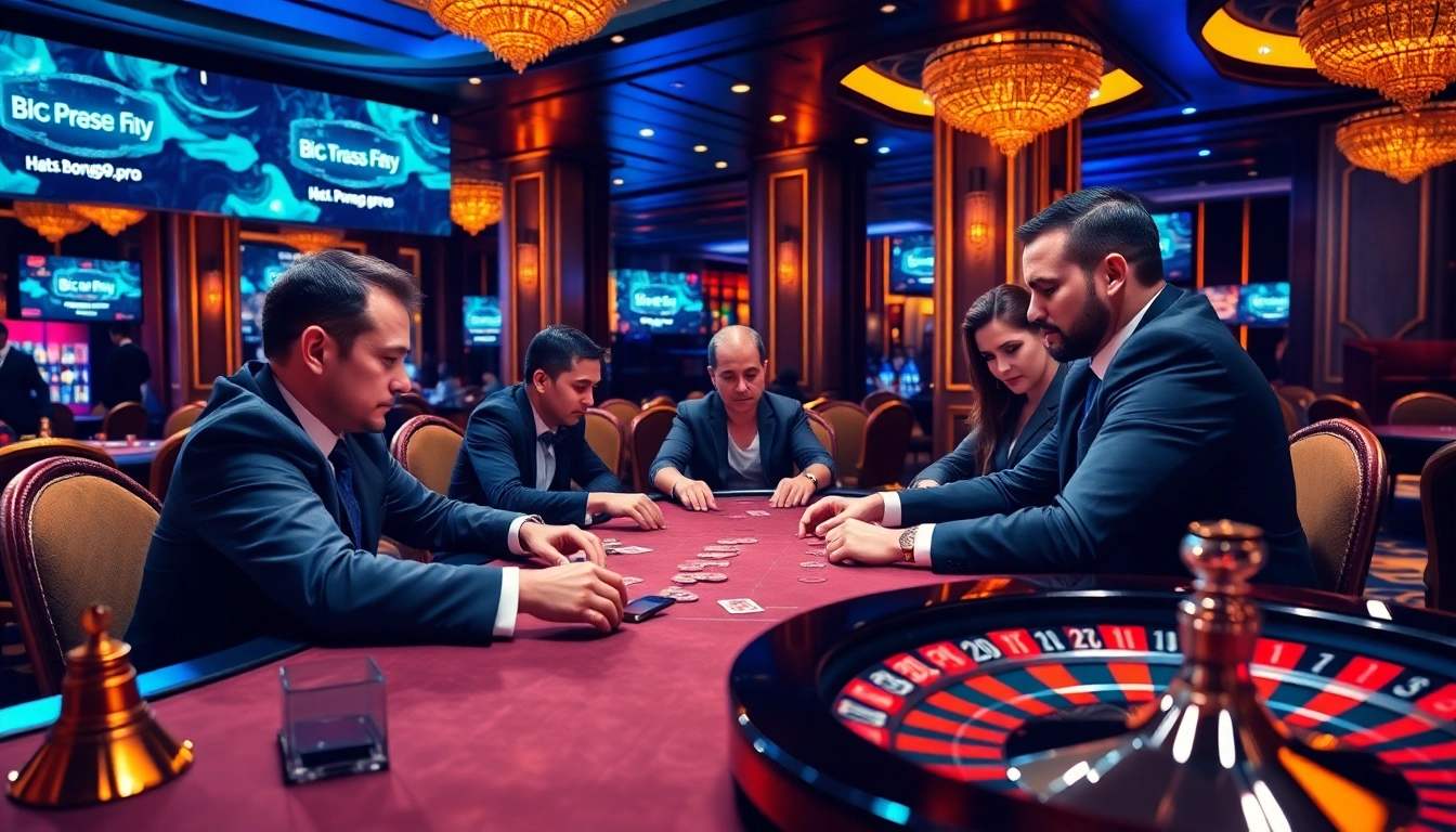 Experience high-stakes excitement at a live casino from https://bong99.pro/ with poker players in action.