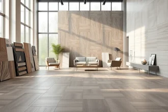 Carrelage chic présenté dans un intérieur moderne, mettant en valeur un design élégant.