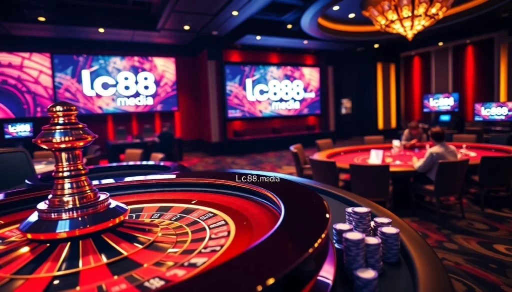 Experience thrilling online gambling with Lc88.media at stunning casino tables and engaging gameplay.