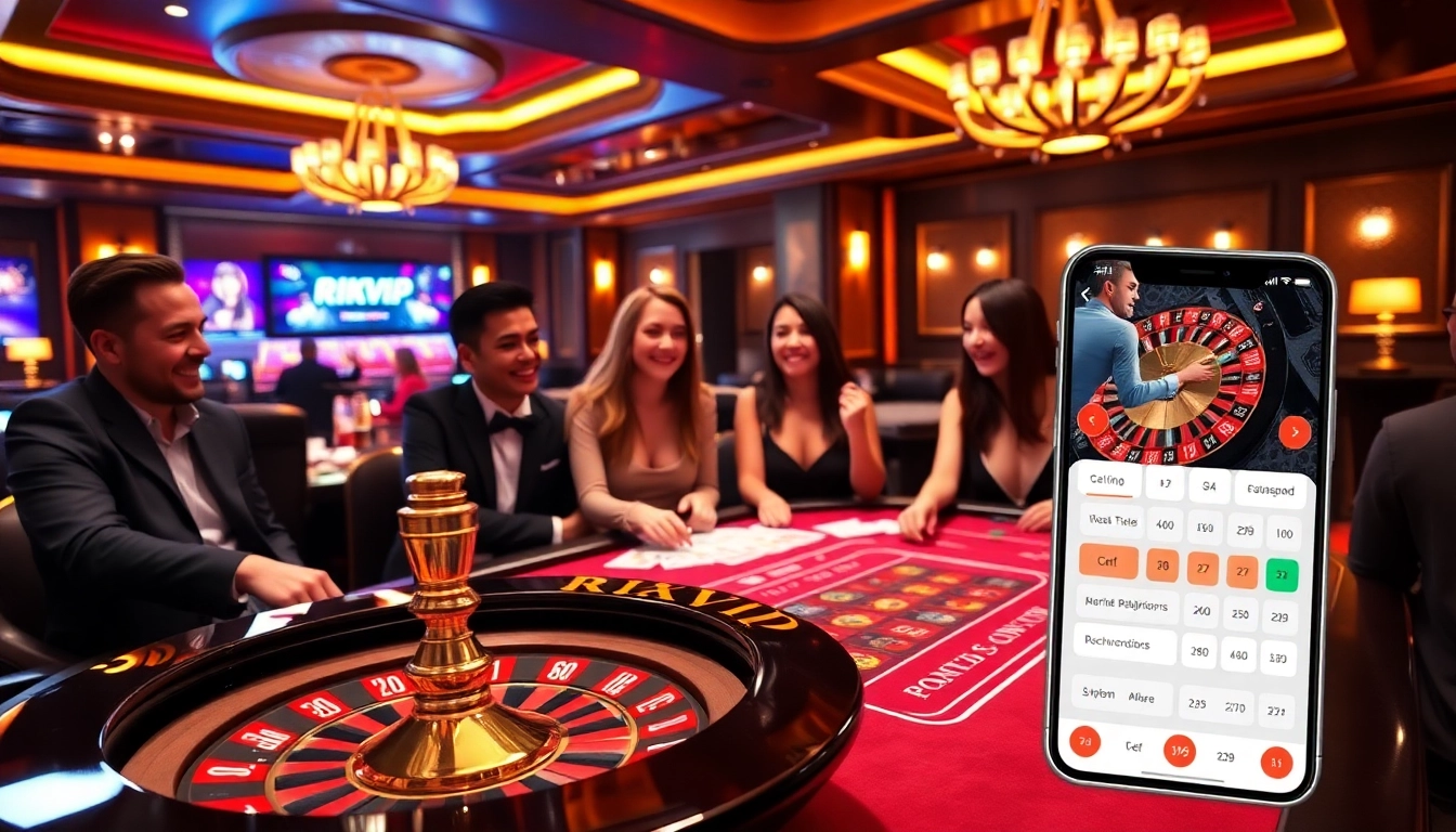 Experience the thrill of winning at RIKVIP's vibrant gaming table with excited players.