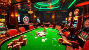 Experience the thrill of gaming at trang chủ 88aa, with elegant casino tables and vibrant action.
