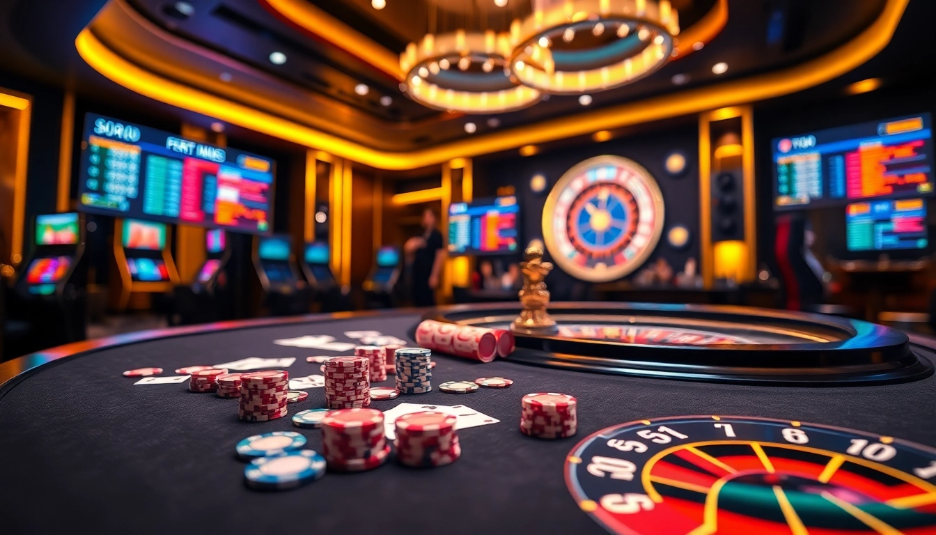 Experience the luxury of online gambling at https://vb88.se.net/ with vibrant casino visuals.