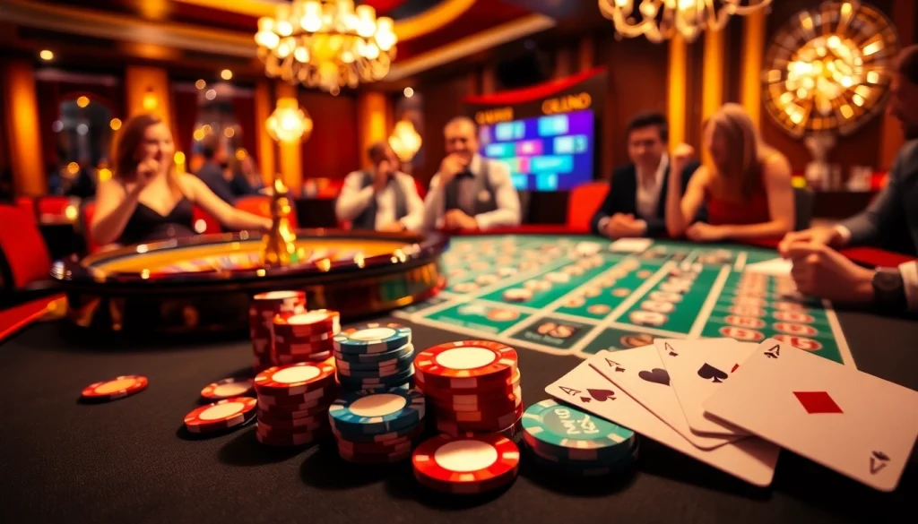 Exciting game at a luxury casino showcasing the thrill of bonus sans depot casino.