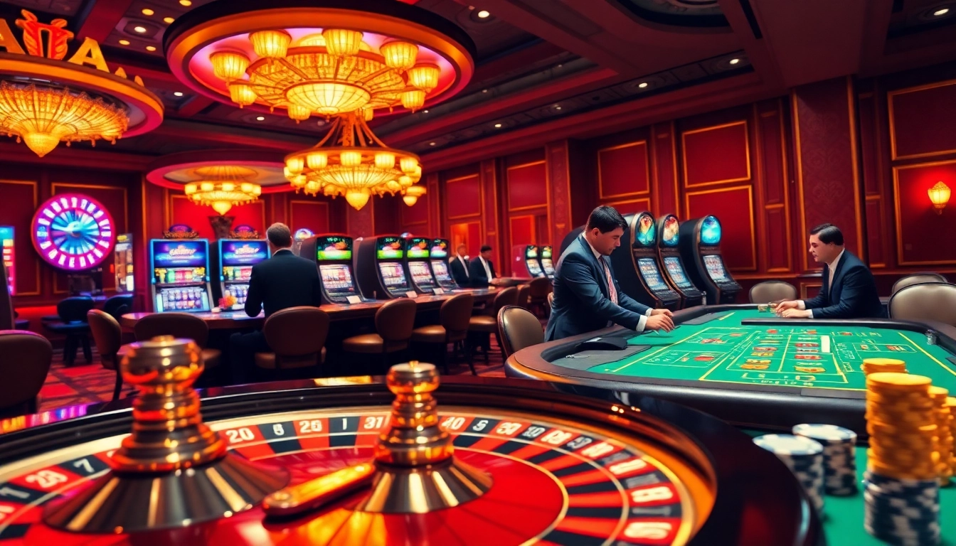 Experience the thrill of high-stakes gaming at S8.com with luxurious casino visuals and vibrant action.