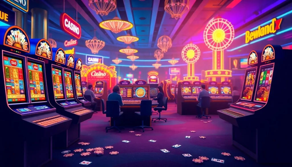 Jouer à des jeux de casino en ligne avec une ambiance dynamique et immersive.