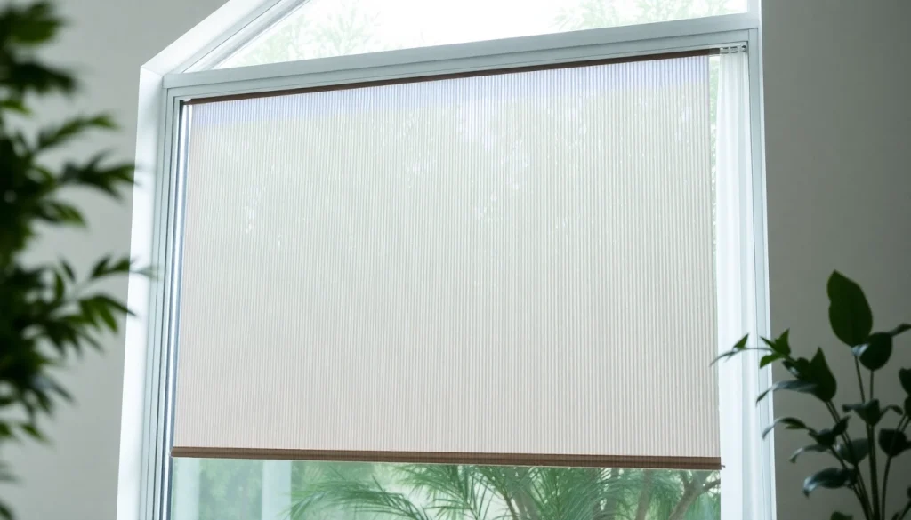 Flyscreenmaxx showcasing an elegant pleated fly screen in a stylish indoor setting.