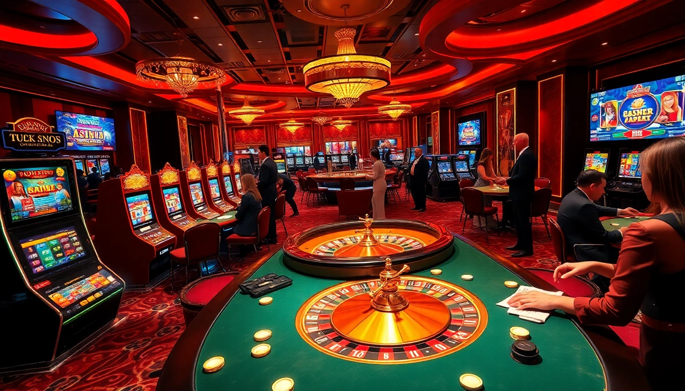 Experience vibrant gaming at https://11win.at/ with engaging roulette and poker action amidst luxury casino decor.