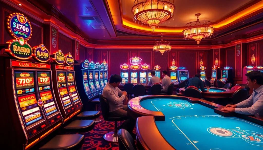 Jouer dans le meilleur casino en ligne avec des machines à sous colorées et des tables de jeux excitants.