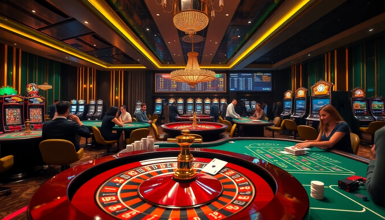 Experience the thrill of winning at https://fabet.best/ with an exciting casino atmosphere featuring poker tables and slot machines.