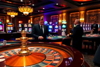 Experience the thrilling ambiance of the meilleur casino en ligne France with vibrant gaming elements.