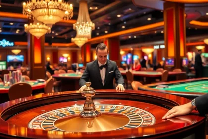 Players enjoying a thrilling roulette game at Du88 casino with vibrant atmosphere.