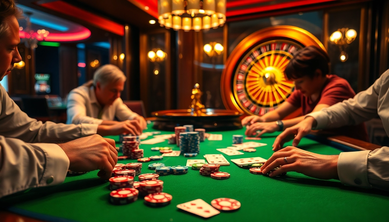 Experience the excitement of high-stakes poker at s8 com with vibrant chips and cards on a luxury table.