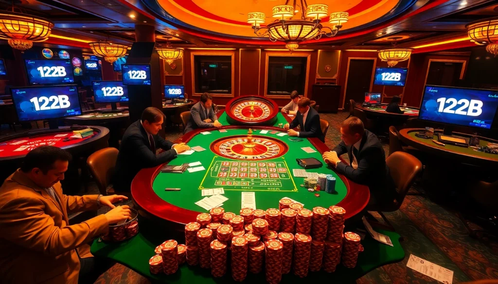 Engage in thrilling poker action showcasing the luxury of 123B gaming experiences.