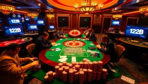 Engage in thrilling poker action showcasing the luxury of 123B gaming experiences.