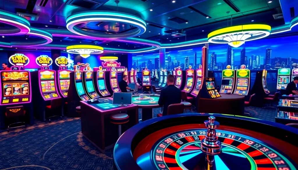 Jouez à des jeux excitants dans un crypto casino moderne et vibrant, où l'énergie et le divertissement se rencontrent.