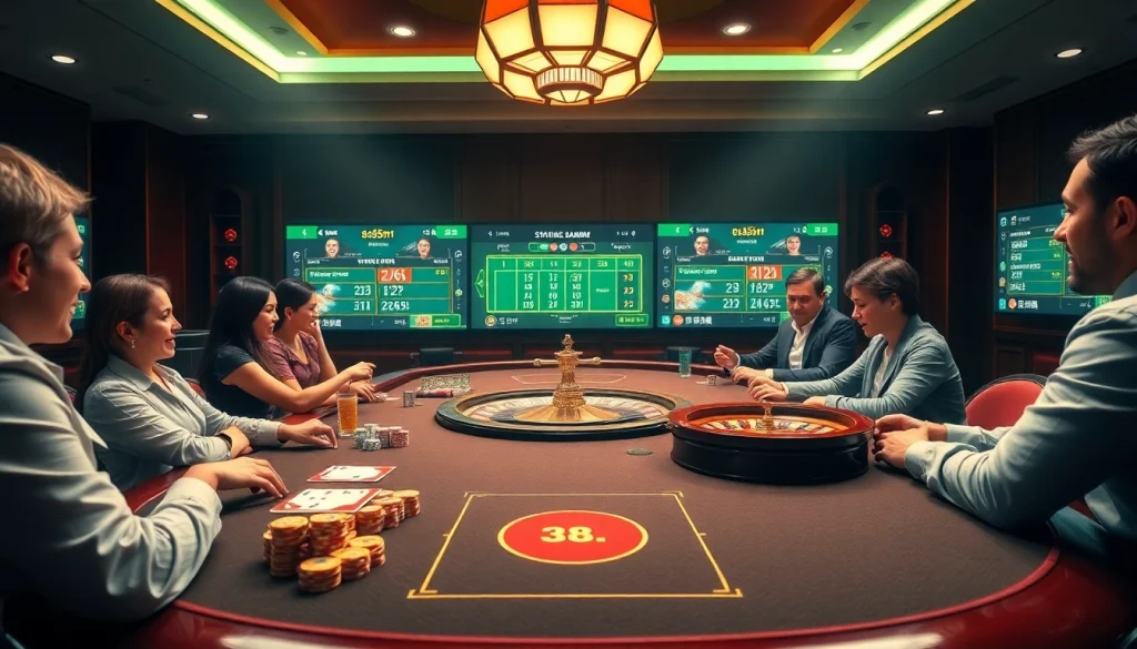 Experience the thrill of gambling at BL555's stylish casino tables with elegant decor.