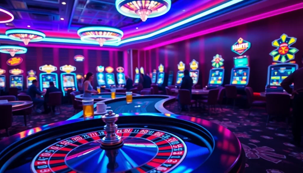 Jouer sur le meilleur casino en ligne avec une ambiance vibrante et excitante dans un cadre de jeu dynamique.