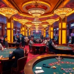 Experience the thrill of 8KBET in a luxurious casino setting with vibrant games and professional gamblers.