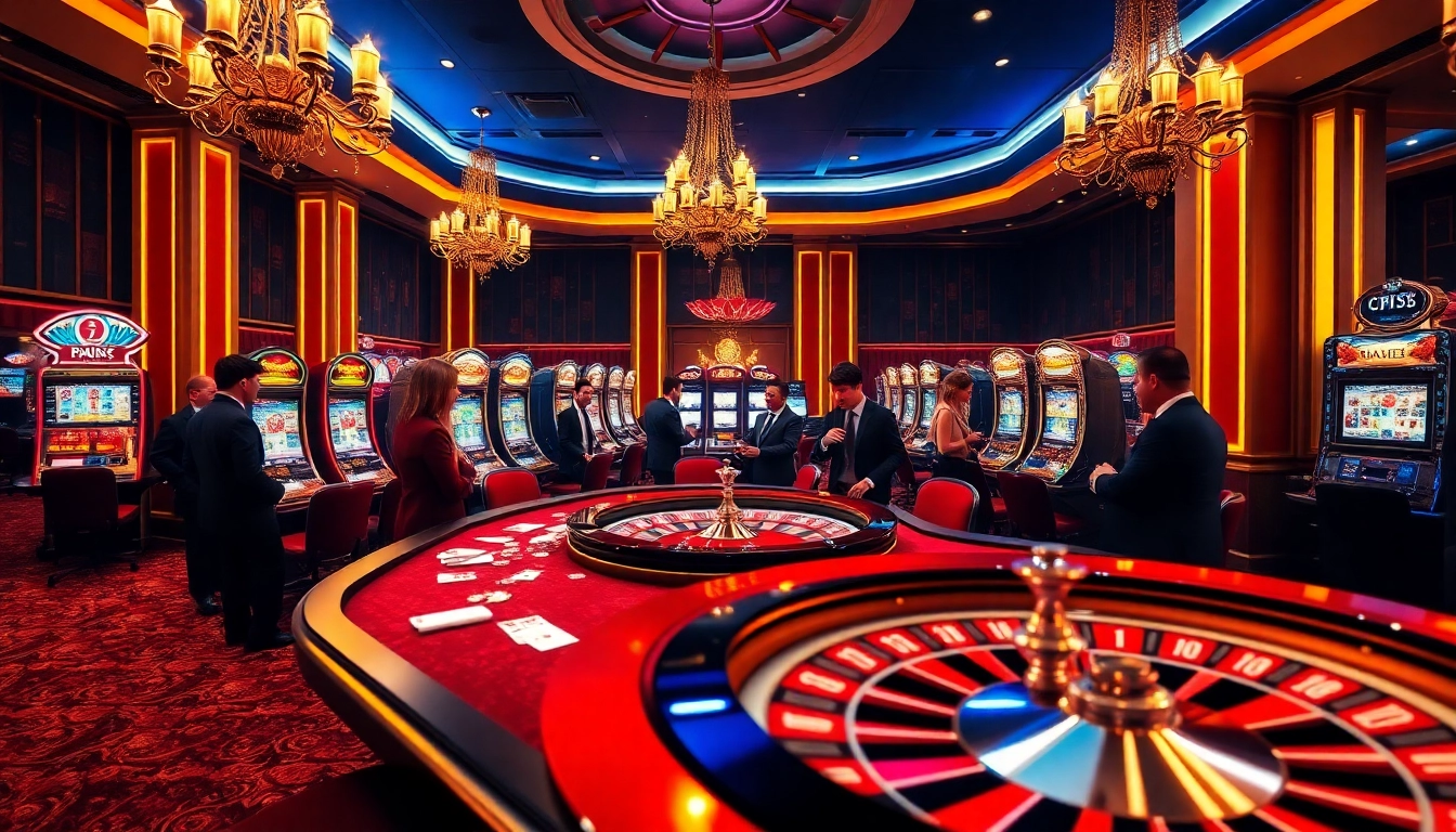 Exciting gambling scene featuring high-stakes poker at https://23win.casino/ with vibrant casino elements.