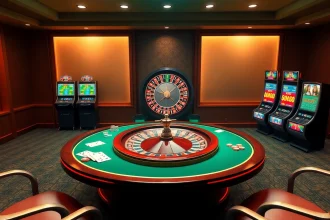 Engaging visual of đăng nhập rr88 login interface with luxury casino elements like poker chips and roulette wheel.