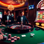 Experience the excitement of a high-stakes casino scene at https://kkwin.fan/ with vibrant roulette tables and players.